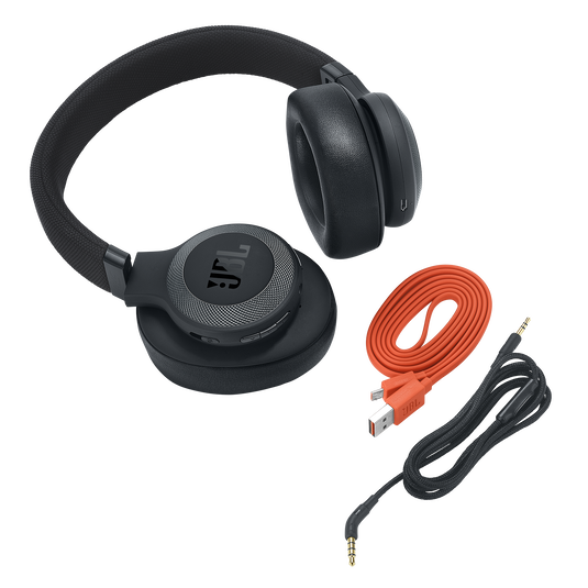 JBL E65BTNC - Black Matte - Wireless over-ear noise-cancelling headphones - Detailshot 3 image number null
