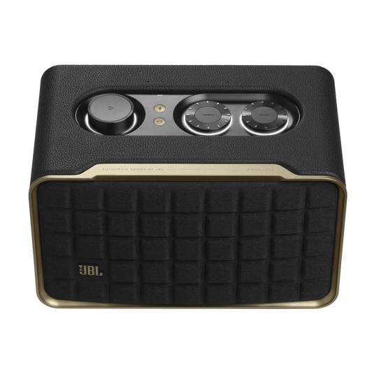 JBL Authentics 200 - Black - Smart home speaker with Wi-Fi, Bluetooth and Voice Assistants with retro design - Detailshot 1 image number null