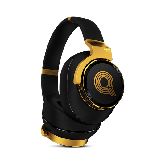 N90Q - Gold - Reference class auto-calibrating noise-cancelling headphones - Hero image number null