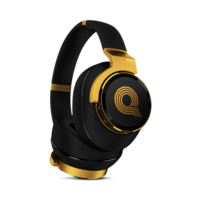 N90Q - Gold - Reference class auto-calibrating noise-cancelling headphones - Hero image number null