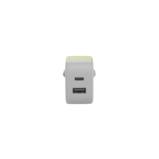 InstantCharger 30W 2 USB - White - Compact USB-C and USB-A PD charger - Back image number null