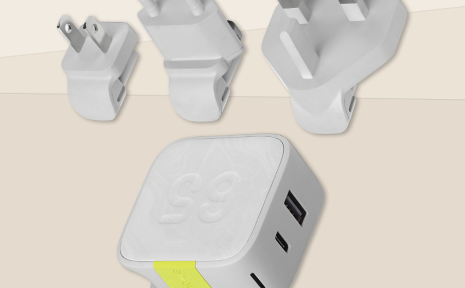 InstantCharger 65W 2 USB Fiches de voyage interchangeables - Image