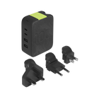 InstantCharger 100W 4 USB - Black - Ultra-powerful USB-C and USB-A GaN PD charger - Hero