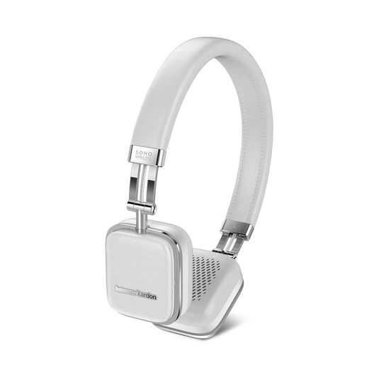Soho Wireless - White - Premium, on-ear headset with simplified Bluetooth® connectivity. - Front image number null