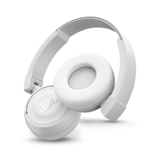 JBL T450BT - White - Wireless on-ear headphones - Detailshot 1 image number null