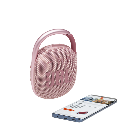 JBL Clip 4 - Pink - Ultra-portable Waterproof Speaker - Detailshot 1 image number null