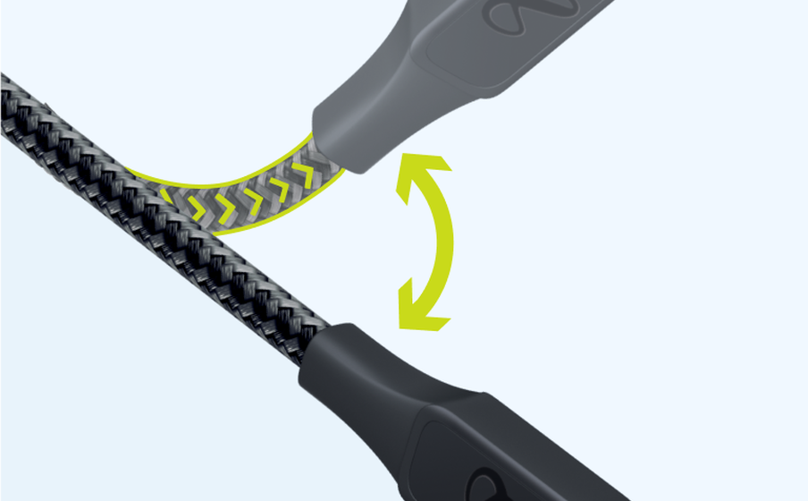 InstantConnect USB-A to Lightning Conçu pour durer, avec une durée de vie de 35 000 torsions - Image