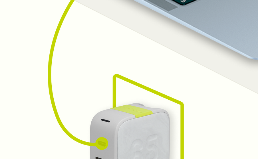 InstantCharger 65W 2 USB Recharge rapide des ordinateurs portables dotés d’un port USB de type C - Image