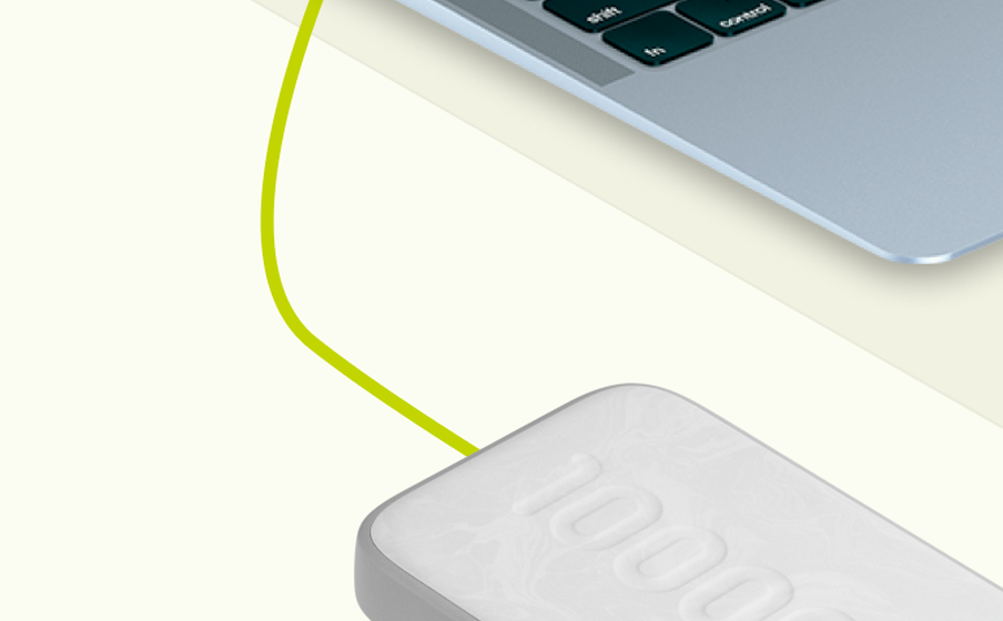 InstantGo 10000 Built-in USB-C Cable Recharge rapide des ordinateurs portables avec USB-C - Image