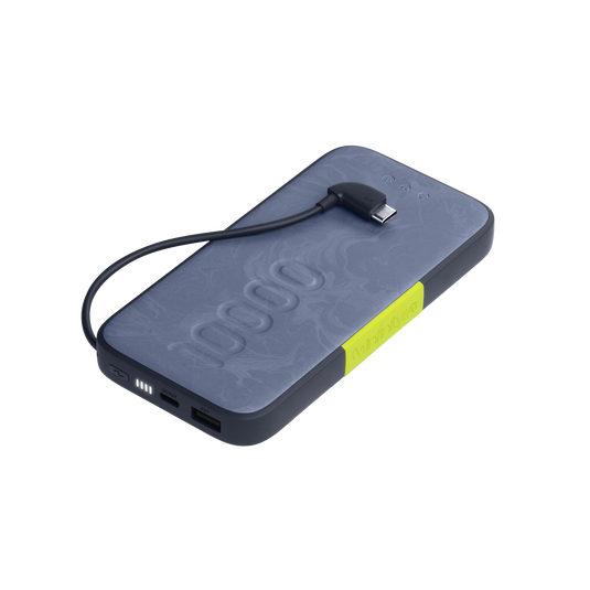 InstantGo 10000 Built-in USB-C Cable - Blue - 30W PD ultra-fast charging power bank - Hero image number null