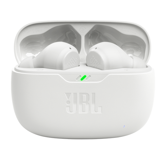 Écouteurs Bluetooth JBL Vibe Flex – Autonomie 32h, Résistance IP54, Pilotes 12 Mm – Blanc