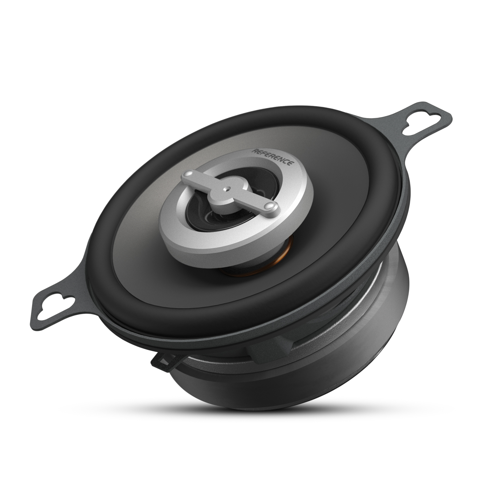 Reference 3002cfx - Black - A 3-1/2" (87mm), custom-fit, two-way high-fidelity coaxial speaker with true 4-ohm technology - Hero