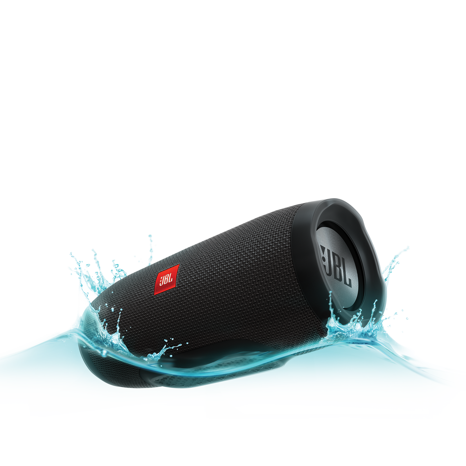 JBL Charge 3 - Black - Full-featured waterproof portable speaker with high-capacity battery to charge your devices - Hero