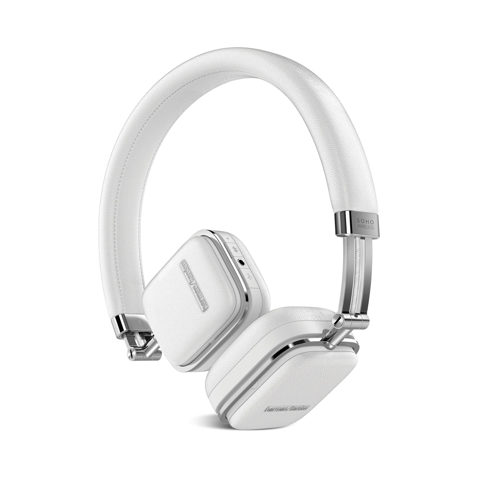 Soho Wireless - White - Premium, on-ear headset with simplified Bluetooth® connectivity. - Hero