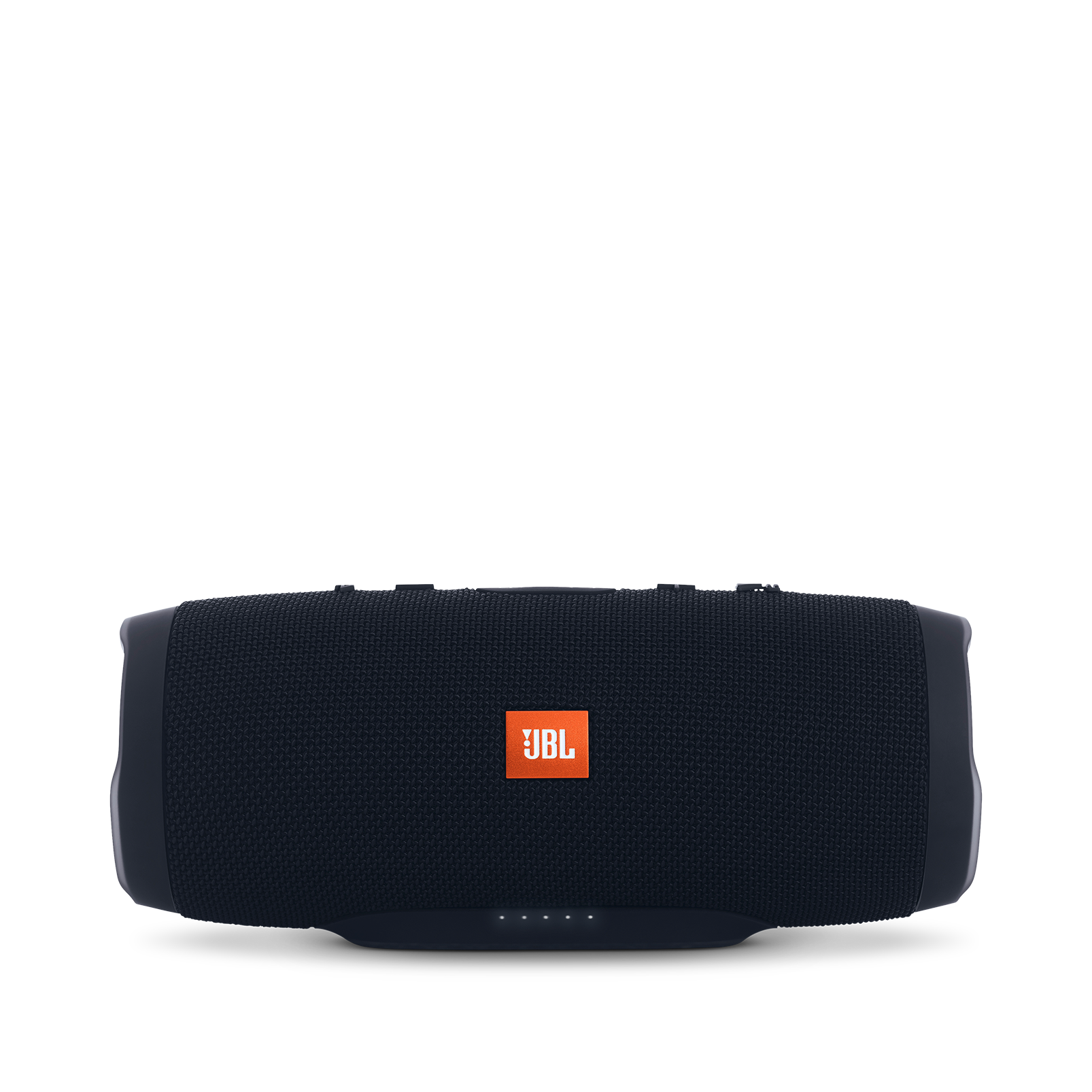 JBL Charge 3 - Black - Full-featured waterproof portable speaker with high-capacity battery to charge your devices - Front
